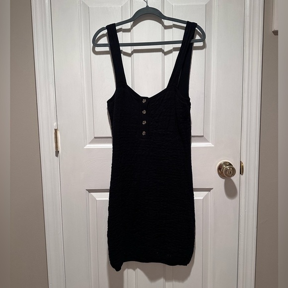 NWT Free People Short N Sweet Sweater Minidress Black - Size Medium - Picture 4 of 7